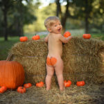 Fall Themed Baby Portrait